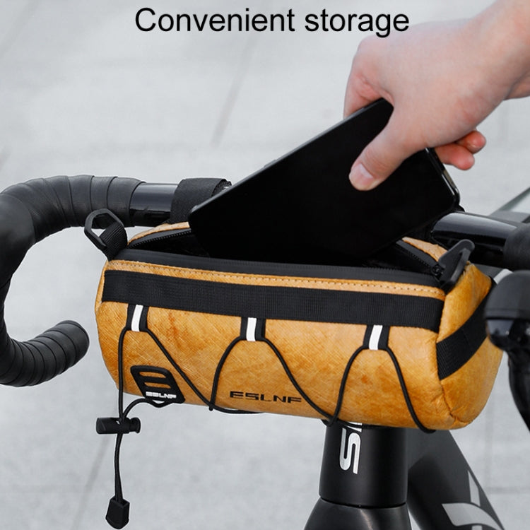 ESLNF Outdoor Large Capacity Bicycle Bag Mountain Bike Cycling Waterproof Satchel(Brown) - free shipping - PMC Jewellery - Order now!