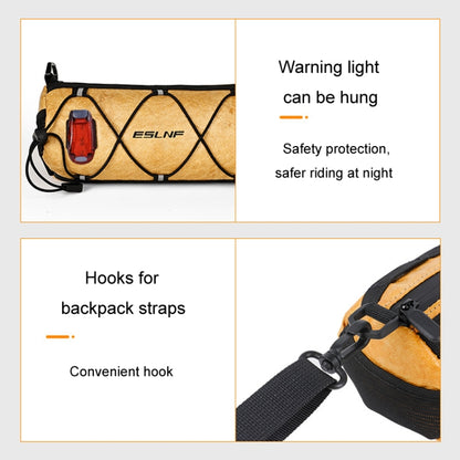 ESLNF Outdoor Large Capacity Bicycle Bag Mountain Bike Cycling Waterproof Satchel(Brown) - free shipping - PMC Jewellery - Order now!