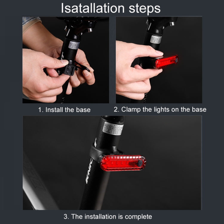 Mountain Bike Night Riding Warning Lamp Bicycle USB Charging Tail Light(White) - Taillights by PMC TechLife | Online Shopping South Africa | PMC TechLife | Buy Now Pay Later Mobicred