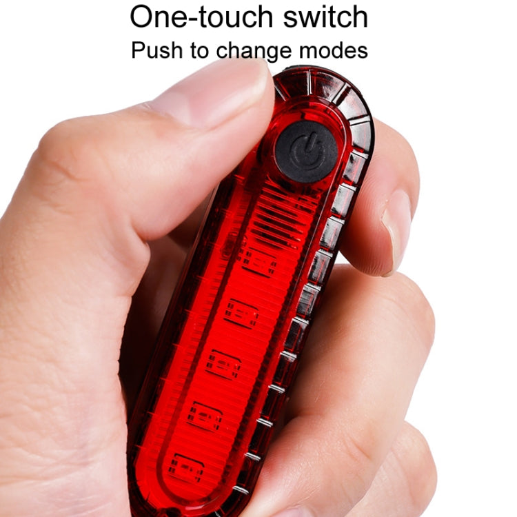 Mountain Bike Night Riding Warning Lamp Bicycle USB Charging Tail Light(White) - Taillights by PMC TechLife | Online Shopping South Africa | PMC TechLife | Buy Now Pay Later Mobicred