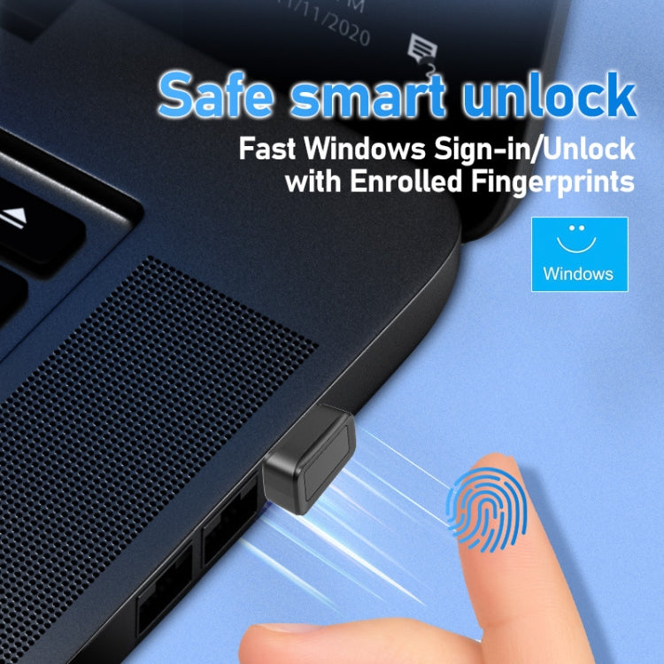 Windows Hello Fingerprint Reader Security Key for Windows 10 / 11(Silver) - Gadget by PMC Jewellery | Online Shopping South Africa | PMC Jewellery | Buy Now Pay Later Mobicred