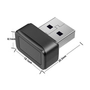 Windows Hello Fingerprint Reader Security Key for Windows 10 / 11(Silver)