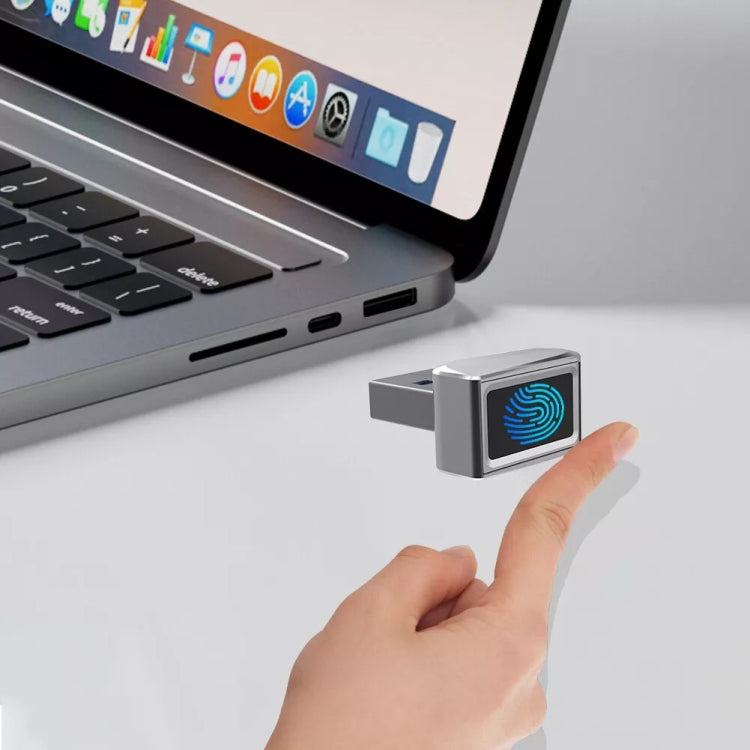 USB Fingerprint Reader Windows Hello Dongle Module for Windows 10 and Above Systems(Silver) - free shipping - PMC Jewellery - Order now!