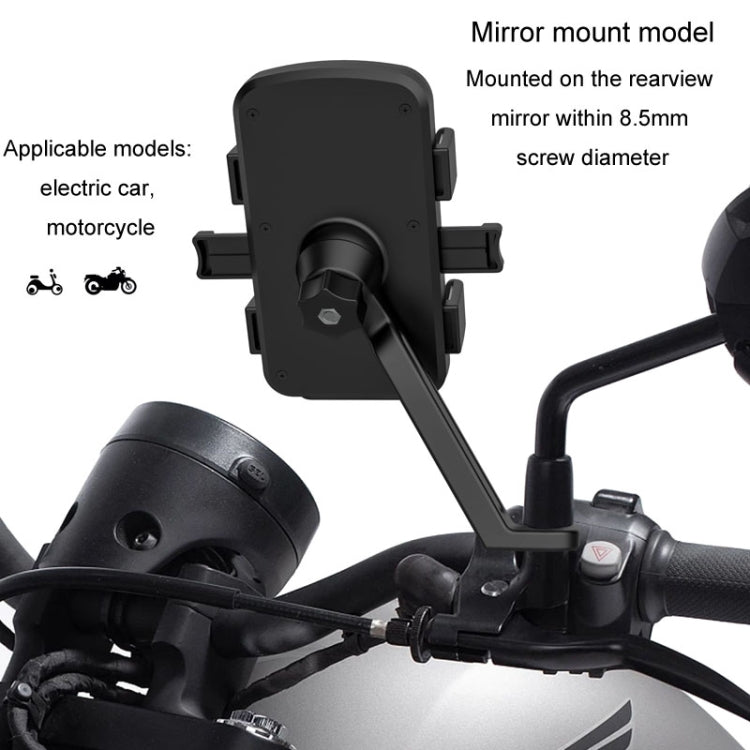 Mountain Road Bike Phone Holder Motorcycle Aluminum Alloy Riding Navigation Bracket, Model: Rearview Mirror Model - Holder by PMC TechLife | Online Shopping South Africa | PMC TechLife | Buy Now Pay Later Mobicred