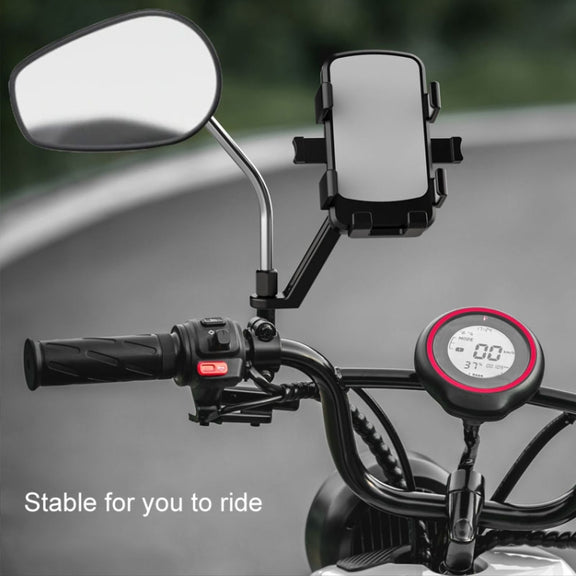 Mountain Road Bike Phone Holder Motorcycle Aluminum Alloy Riding Navigation Bracket, Model: Rearview Mirror Model