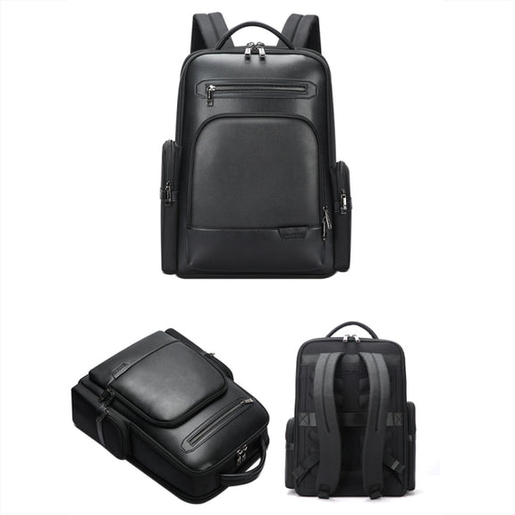 Bopai 61-120511 arge-capacity Travel Business Laptop Backpack With USB+Type-C Port(Black)