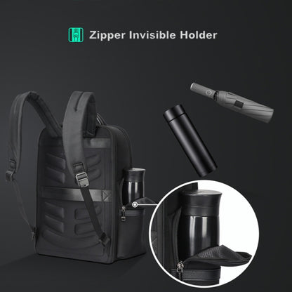 Bopai 61-120511 arge-capacity Travel Business Laptop Backpack With USB+Type-C Port(Black) - free shipping - PMC Jewellery - Order now!