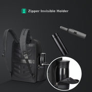 Bopai 61-120511 arge-capacity Travel Business Laptop Backpack With USB+Type-C Port(Black)