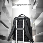 Bopai 61-120511 arge-capacity Travel Business Laptop Backpack With USB+Type-C Port(Black)