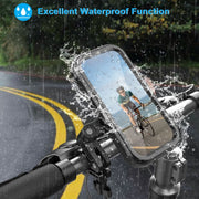 Water-resistant Motorcycle Bicycle Cell Phone Holder 360 Rotating Riding Navigation Holder, Model: Handlebar