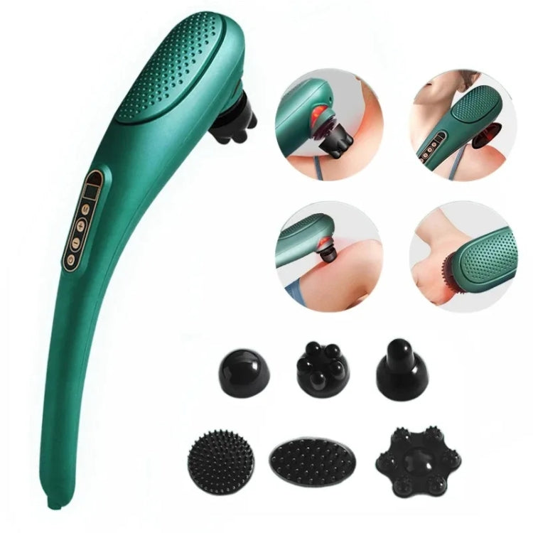 6 In 1 Handheld Body Massager 15 Modes Heating Vibration Massage Stick(Green) - free shipping - PMC TechLife - Order now!