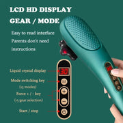 6 In 1 Handheld Body Massager 15 Modes Heating Vibration Massage Stick(Green)