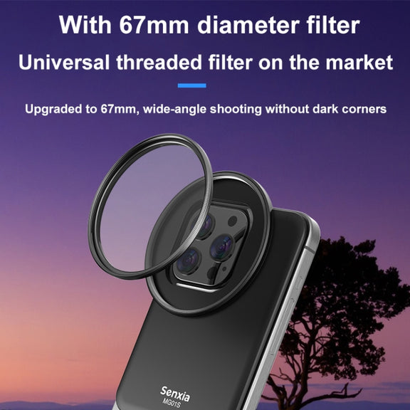 For iPhone Senxia Magsafe Magnetic Mobile Phone Filter Holder Phone Lens Adapter Base For 6.7-inch