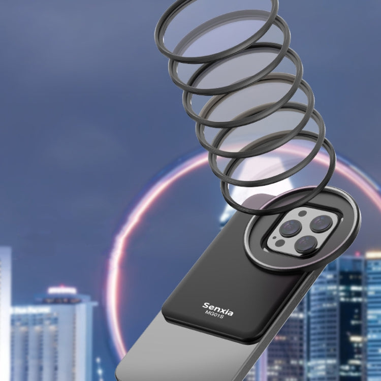 For iPhone Senxia Magsafe Magnetic Mobile Phone Filter Holder Phone Lens Adapter Base For 6.1-inch
