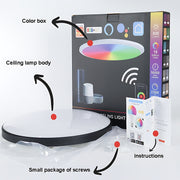 24W 30cm RGBCW Full Color Smart WiFi Tuya Ceiling Light with Remote Control