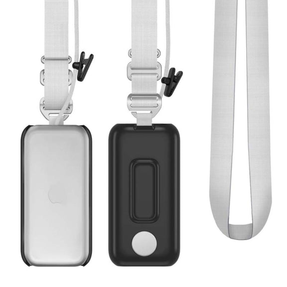 For Apple Vision Pro Battery PC Case Holder With Belt Clip And Shoulder Strap VR Headset Accessory(Red)
