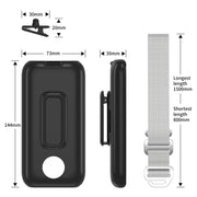 For Apple Vision Pro Battery PC Case Holder With Belt Clip And Shoulder Strap VR Headset Accessory(White)