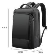 Bopai 61-53111 Large-capacity Water-resistant Business Laptop Backpack With USB+Type-C Port(Black)