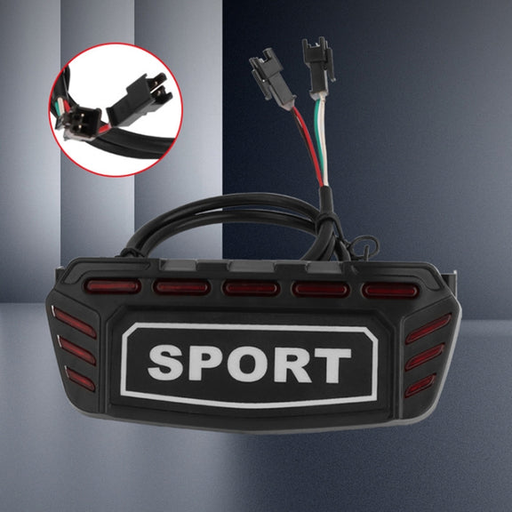 For KUGOO M5 AIMITE Electrical Scooter Rear Tail Light Brake Warning Lights(Black)