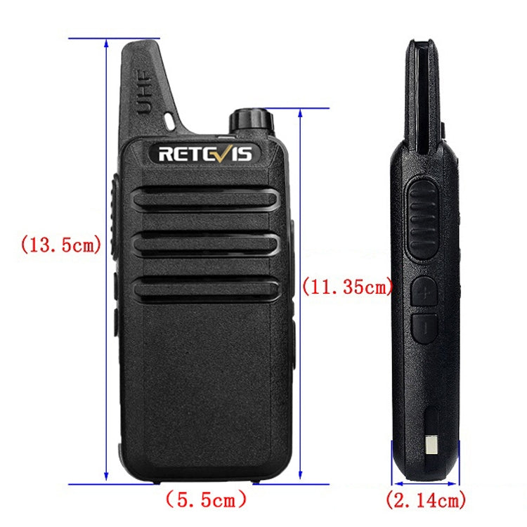 RETEVIS RT22 Hotel Mini Charging Two-Way Wireless Intercom Walkie Talkie(US Frequency with Plug) - Handheld Walkie Talkie by RETEVIS | Online Shopping South Africa | PMC TechLife | Buy Now Pay Later Mobicred