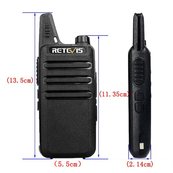 RETEVIS RT22 Hotel Mini Charging Two-Way Wireless Intercom Walkie Talkie(EU Frequency no Plug)
