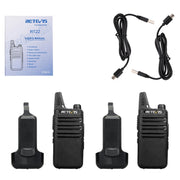 RETEVIS RT22 Hotel Mini Charging Two-Way Wireless Intercom Walkie Talkie(EU Frequency no Plug)