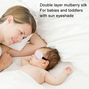 Baby Blackout Sun Eyeshade Baby UV Silk Mask(Blue)