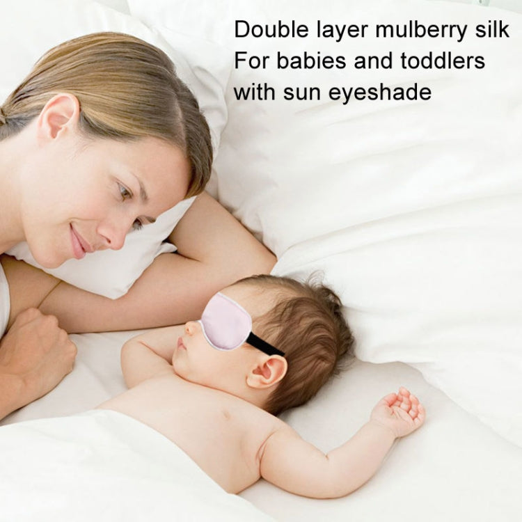 Baby Blackout Sun Eyeshade Baby UV Silk Mask(Blue)