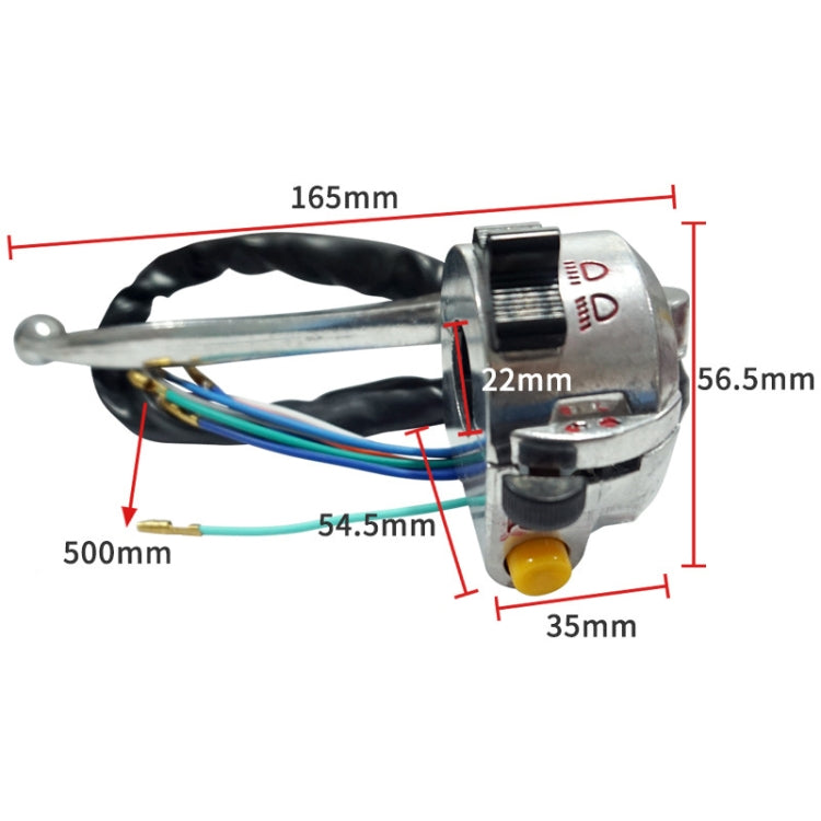 For JIALING JH70/JH90 Handlebar Electric Switch Starter Assembly - Replacement Parts by PMC TechLife | Online Shopping South Africa | PMC TechLife | Buy Now Pay Later Mobicred