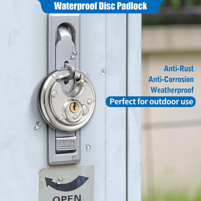 90mm Household Anti-Theft Rust-Proof And Waterproof Pure Copper Core Round Padlock - Padlocks by PMC Jewellery | Online Shopping South Africa | PMC Jewellery | Buy Now Pay Later Mobicred