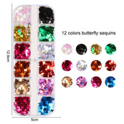 Nail Art Tools Set Nail Painting Pen Dotting Pen Filing Strip Rhinestone Butterfly Sequin Jewelry Set