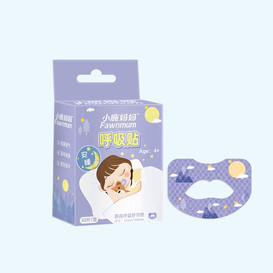 30pcs /Box Fawnmum Mouth Breathing Patch Night Stop Snoring Patch Anti-Snoring Closed Mouth Patch, Color: Children Purple - free shipping - PMC Jewellery - Order now!