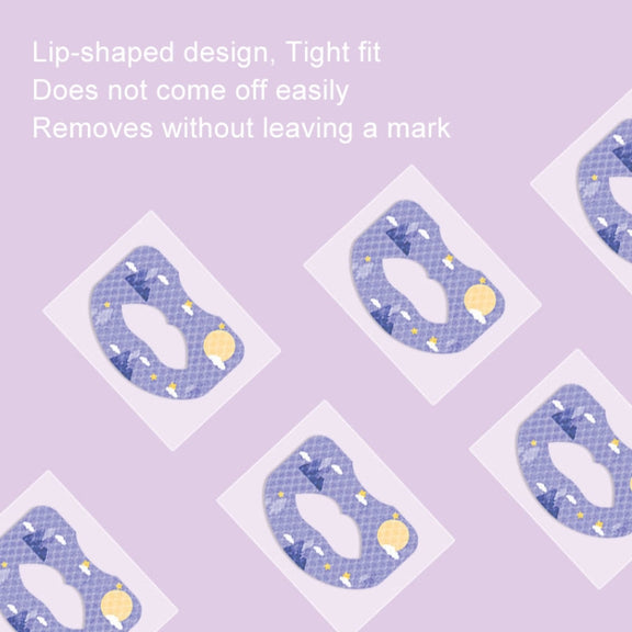 30pcs /Box Fawnmum Mouth Breathing Patch Night Stop Snoring Patch Anti-Snoring Closed Mouth Patch, Color: Adult Blue