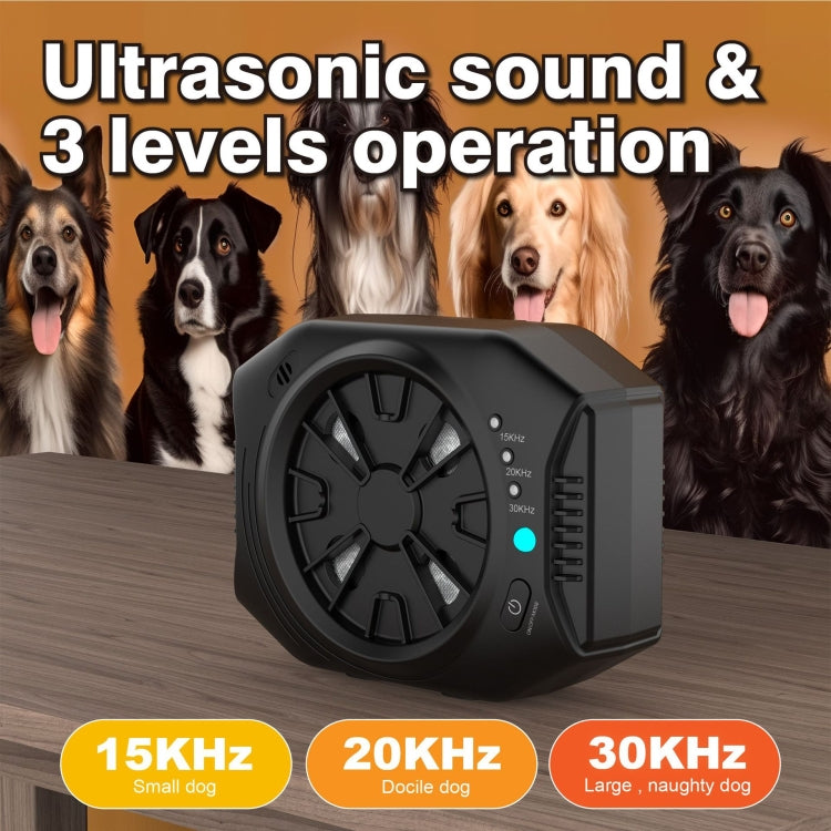 Ultrasonic Anti Dog Bark Device 3 Adjustable Levels Waterproof Bark Silencer(Black) - Training Aids by PMC TechLife | Online Shopping South Africa | PMC TechLife | Buy Now Pay Later Mobicred
