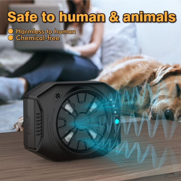 Ultrasonic Anti Dog Bark Device 3 Adjustable Levels Waterproof Bark Silencer(Black) - Training Aids by PMC TechLife | Online Shopping South Africa | PMC TechLife | Buy Now Pay Later Mobicred