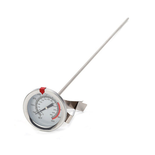 30cm Long Stem Stainless Steel Thermometer with Pot Clip for Frying, Cooking, Turkey, Food, Milk - Cooking Thermometers by PMC Jewellery | Online Shopping South Africa | PMC Jewellery | Buy Now Pay Later Mobicred