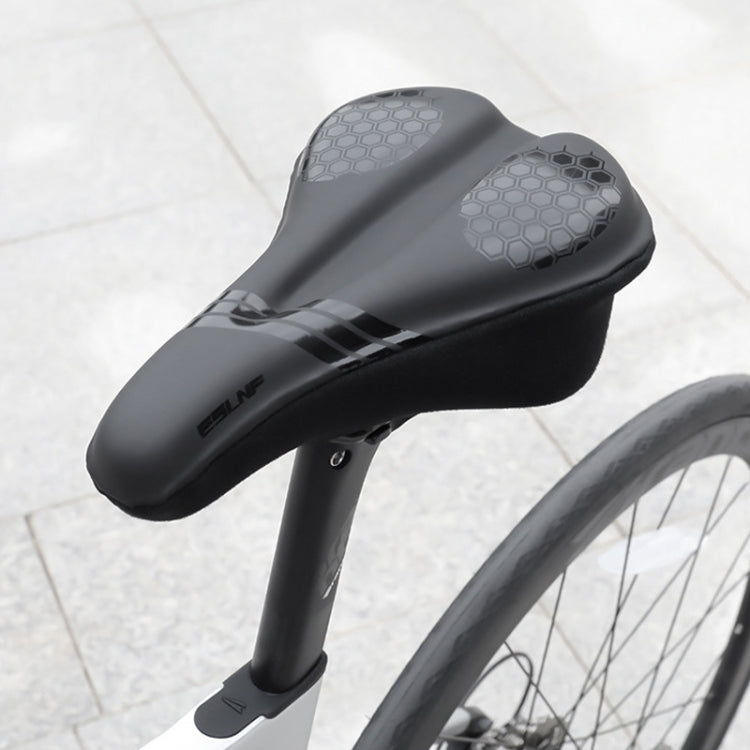 ESLNF Mountain Bike Saddle Cover Cycling Shock Absorbing Saddle Gear, Style: Round Logo