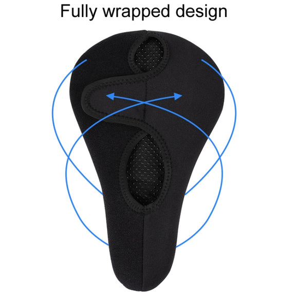 ESLNF Mountain Bike Saddle Cover Cycling Shock Absorbing Saddle Gear, Style: Round Logo