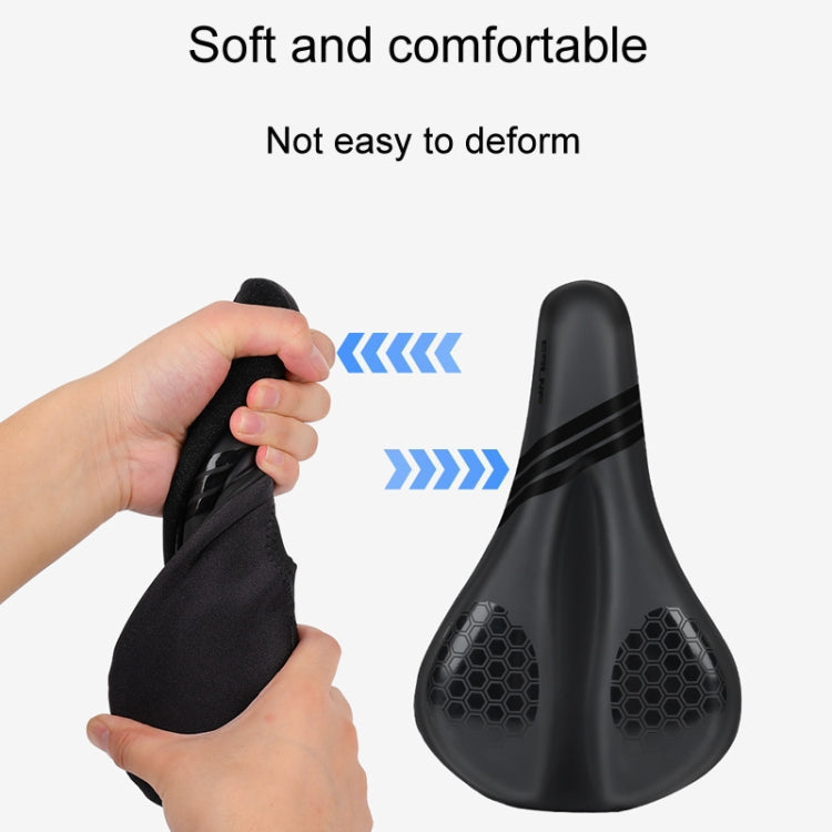 ESLNF Mountain Bike Saddle Cover Cycling Shock Absorbing Saddle Gear, Style: Round Logo