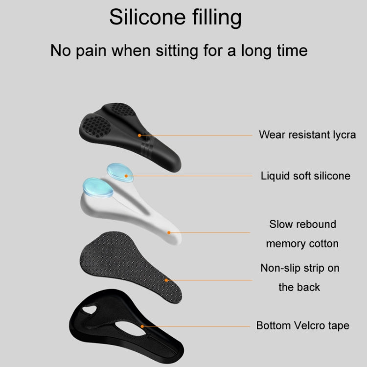 ESLNF Mountain Bike Saddle Cover Cycling Shock Absorbing Saddle Gear, Style: Round Logo - free shipping - PMC TechLife - Order now!