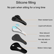 ESLNF Mountain Bike Saddle Cover Cycling Shock Absorbing Saddle Gear, Style: Round Logo