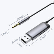 AUX Car Bluetooth Receiver Adapter 3.5mm Cell Phone Computer Connector With TF Card Slot