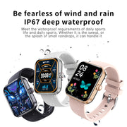 F16 2.0-inch IP67 Water-resistant Wellness Tracking Bluetooth Call Smart Watch(Grey)