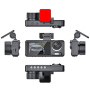 High-Definition Night Vision Driving Recorder, Model: Triple Recording No WIFI