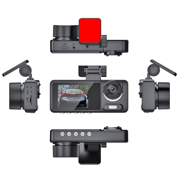 High-Definition Night Vision Driving Recorder, Model: Triple Recording No WIFI