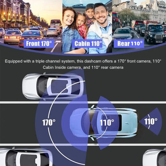 High-Definition Night Vision Driving Recorder, Model: Dual Recording No WIFI