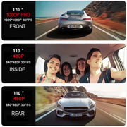 High-Definition Night Vision Driving Recorder, Model: Dual Recording No WIFI