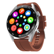 HW28 1.39-inch IP67 Water-resistant Wellness Tracking Bluetooth Call Smart Watch with NFC Payment(Coffee)