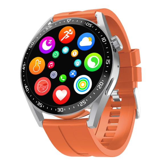 HW28 1.39-inch IP67 Water-resistant Wellness Tracking Bluetooth Call Smart Watch with NFC Payment(Orange)