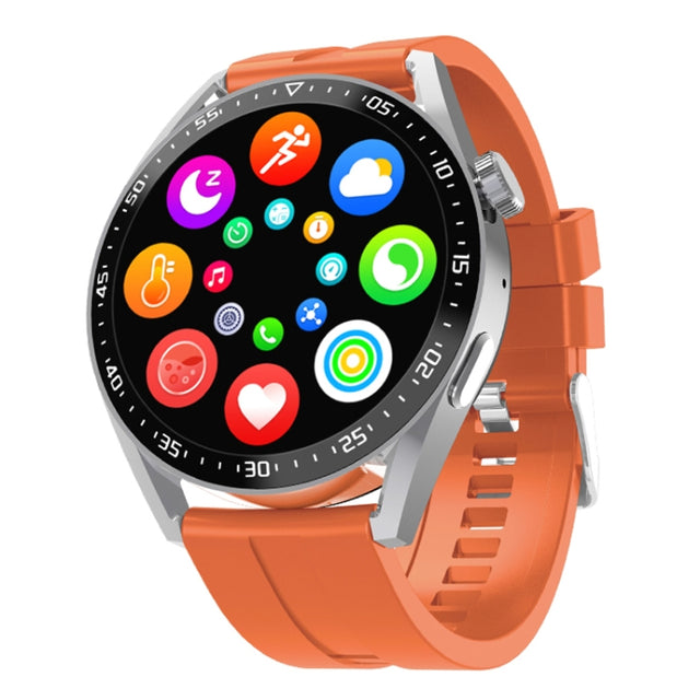 HW28 1.39-inch IP67 Water-resistant Wellness Tracking Bluetooth Call Smart Watch with NFC Payment(Orange)